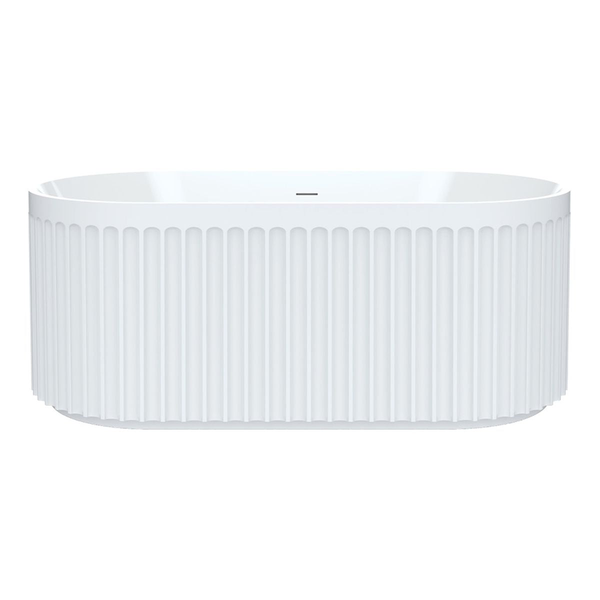 Fienza Eleanor Freestanding Acrylic Bath with Overflow, 1500mm