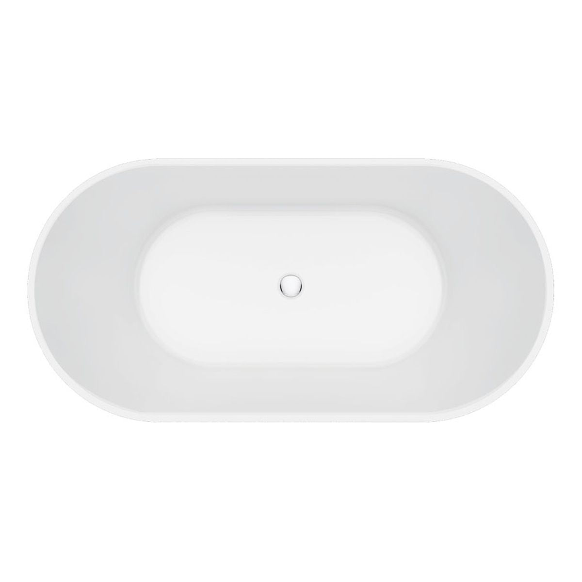Fienza Eleanor Fluted Freestanding Acrylic Bath, 1500mm