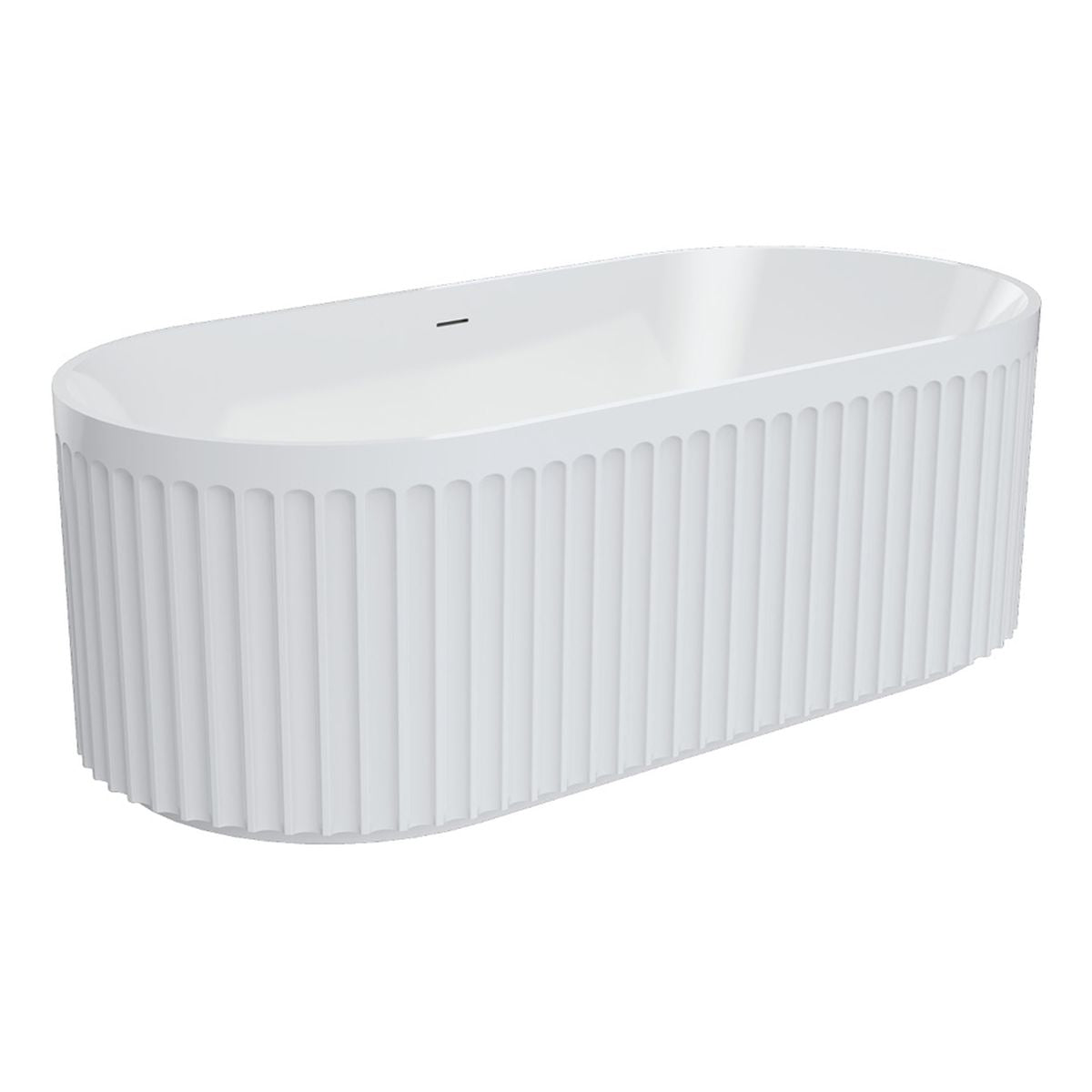 Fienza Eleanor Freestanding Acrylic Bath with Overflow, 1700mm