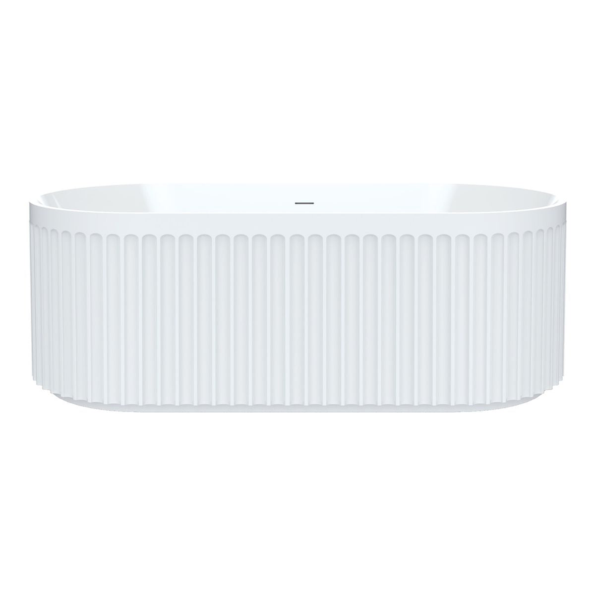 Fienza Eleanor Freestanding Acrylic Bath with Overflow, 1700mm