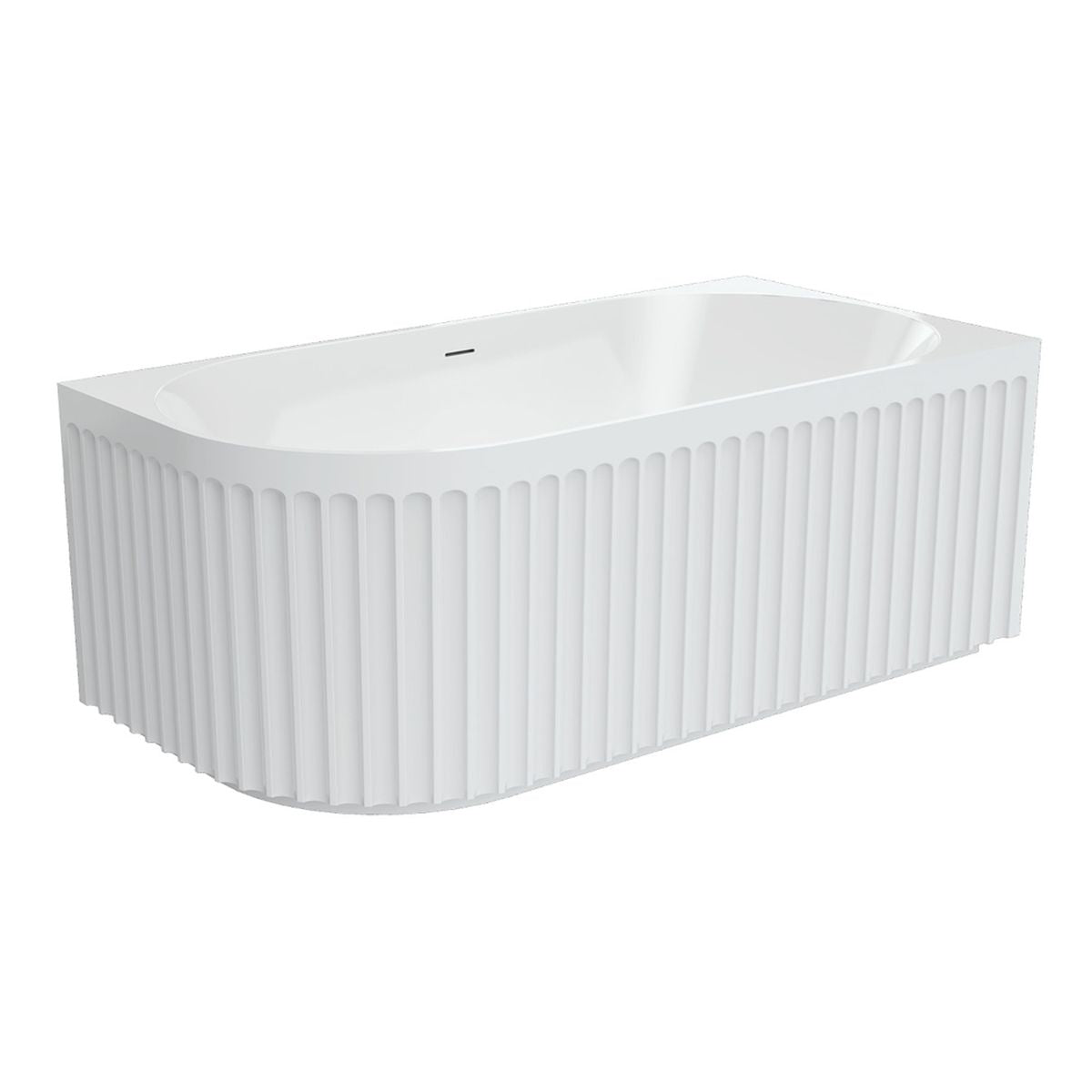 Fienza Eleanor Left-Hand Corner Acrylic Bath with Overflow, 1500mm