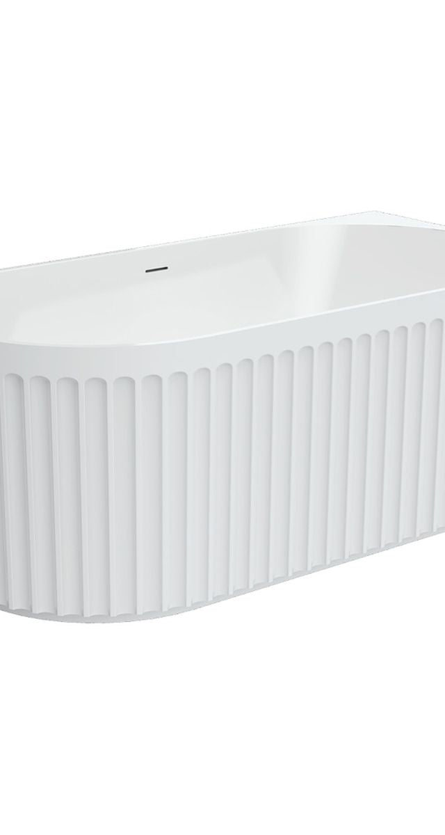 Fienza Eleanor Left-Hand Corner Acrylic Bath with Overflow, 1500mm