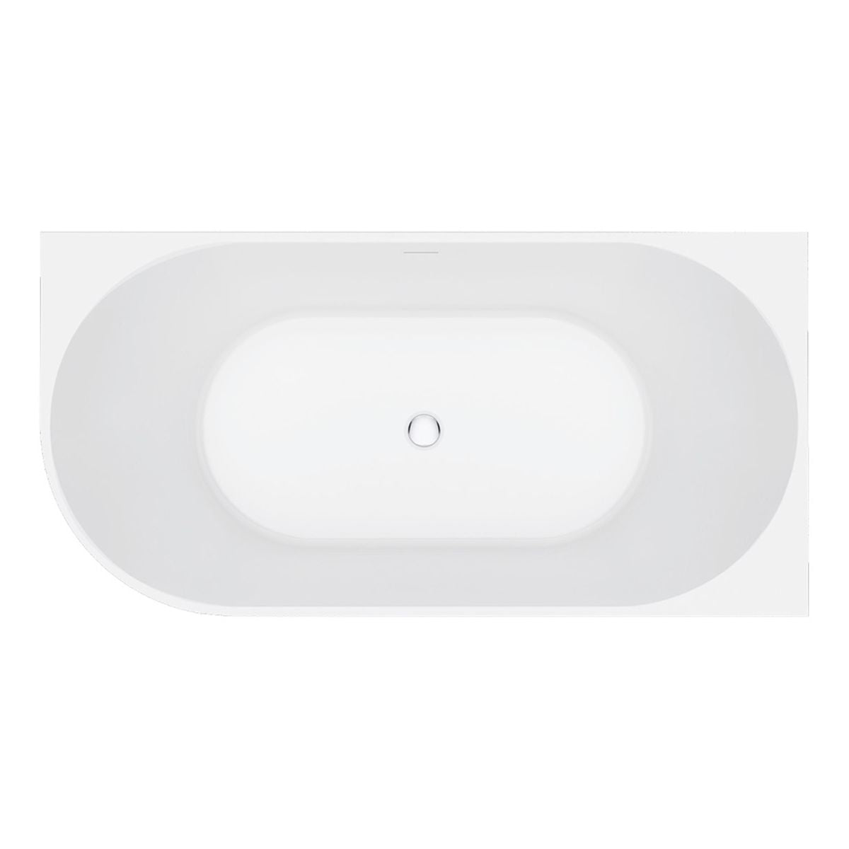 Fienza Eleanor Left-Hand Corner Acrylic Bath with Overflow, 1500mm
