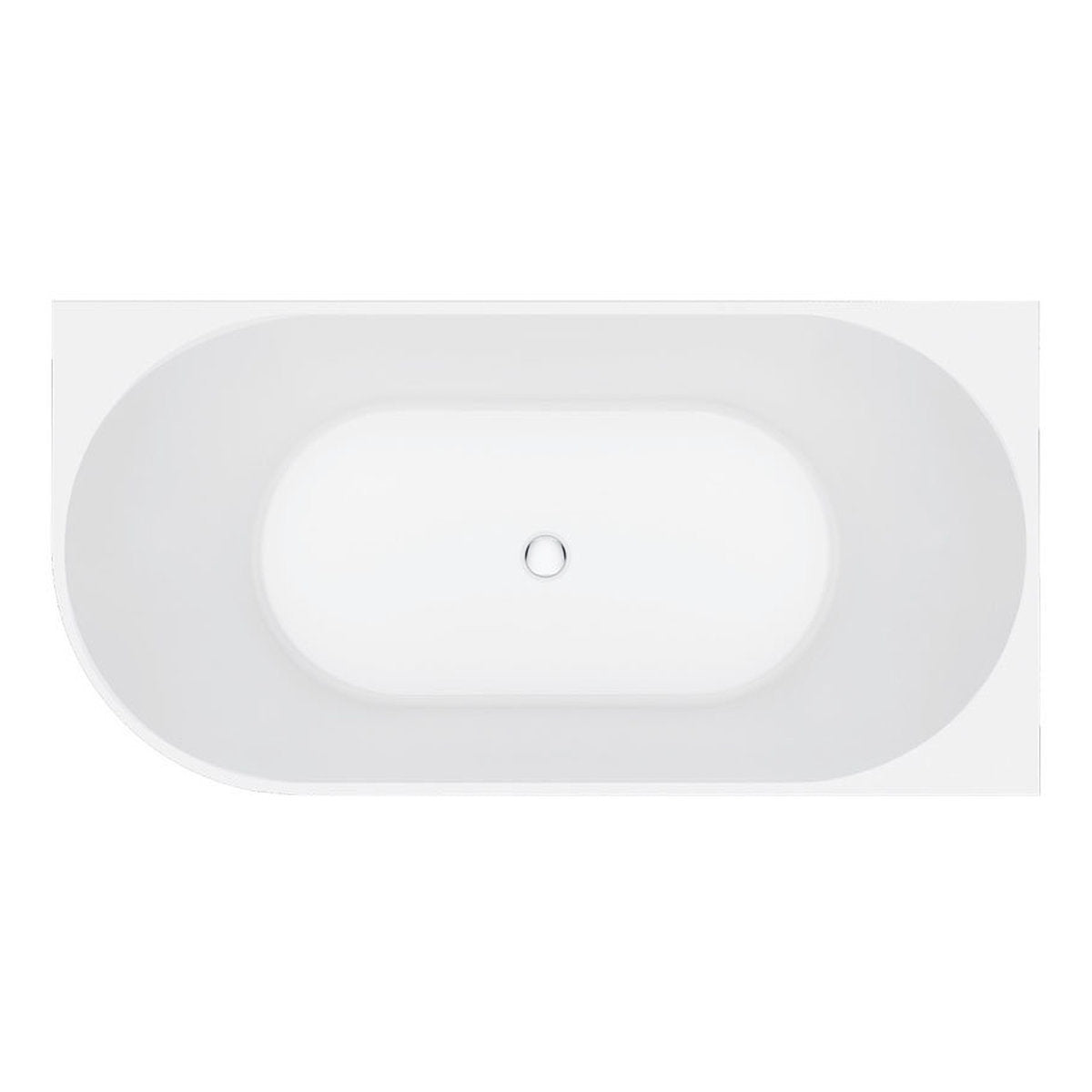 Fienza Eleanor Fluted Left-Hand Acrylic Corner Bath, 1500mm