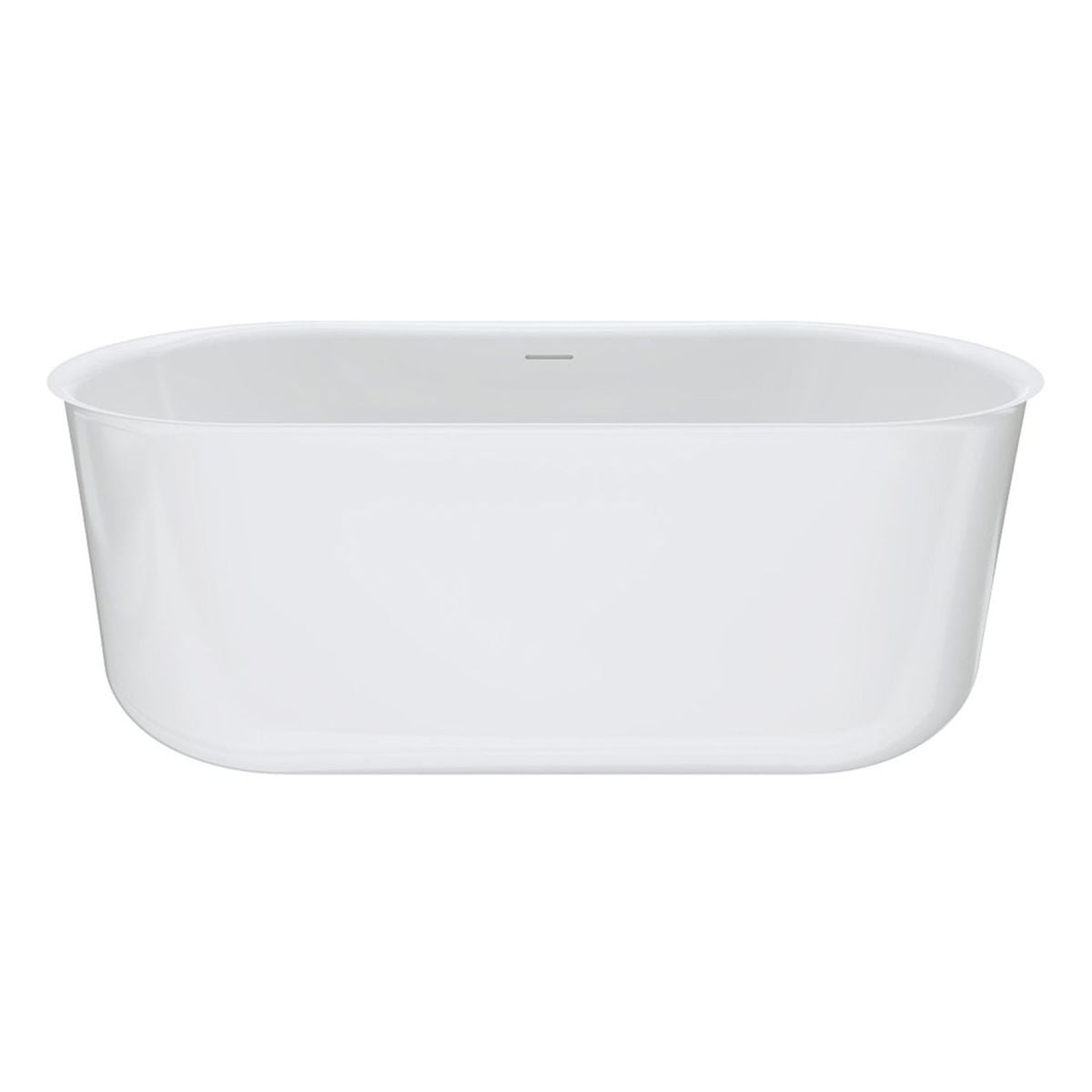 Windsor Freestanding Acrylic Bath with Overflow, 1500mm, Gloss White