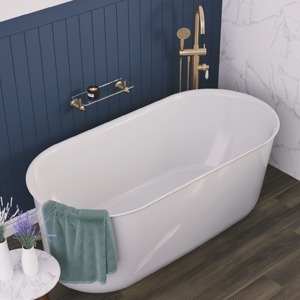 Fienza Windsor Freestanding Acrylic Bath, 1500mm
