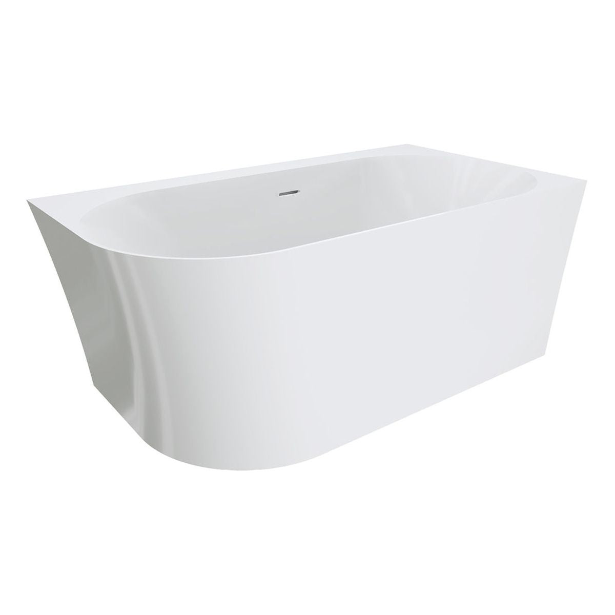 Chloe Left-Hand Acrylic Corner Bath with Overflow, 1400mm