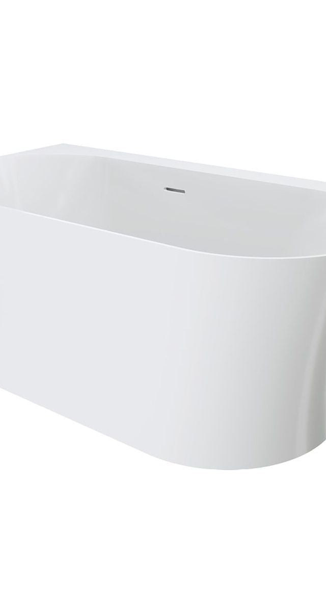 Chloe Right-Hand Acrylic Corner Bath with Overflow, 1400mm