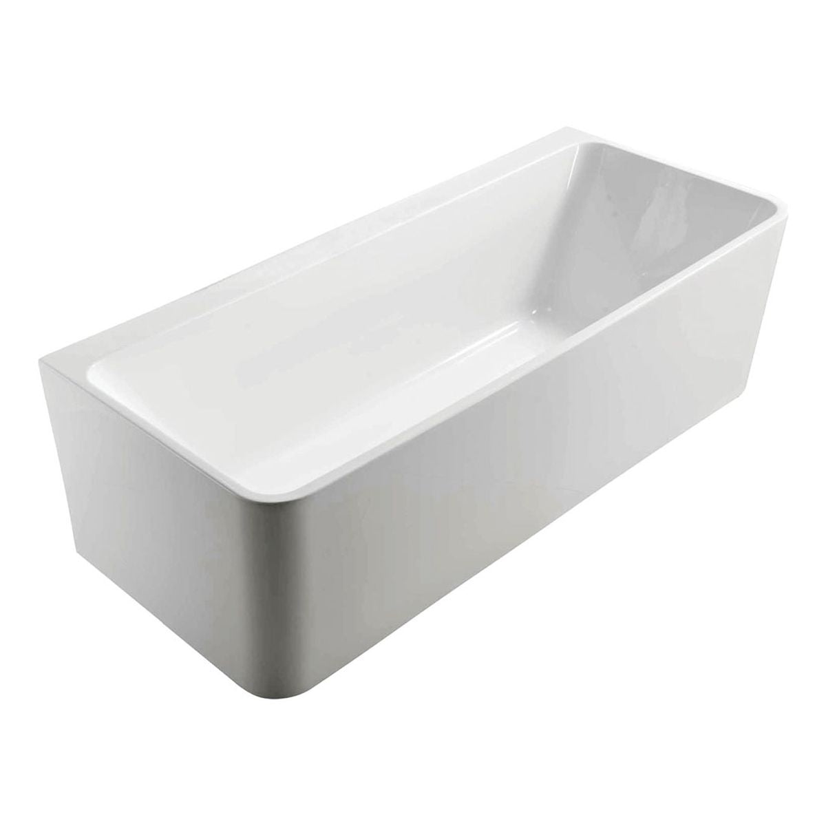 Fienza Delta Back-To-Wall Acrylic Bath, 1700mm