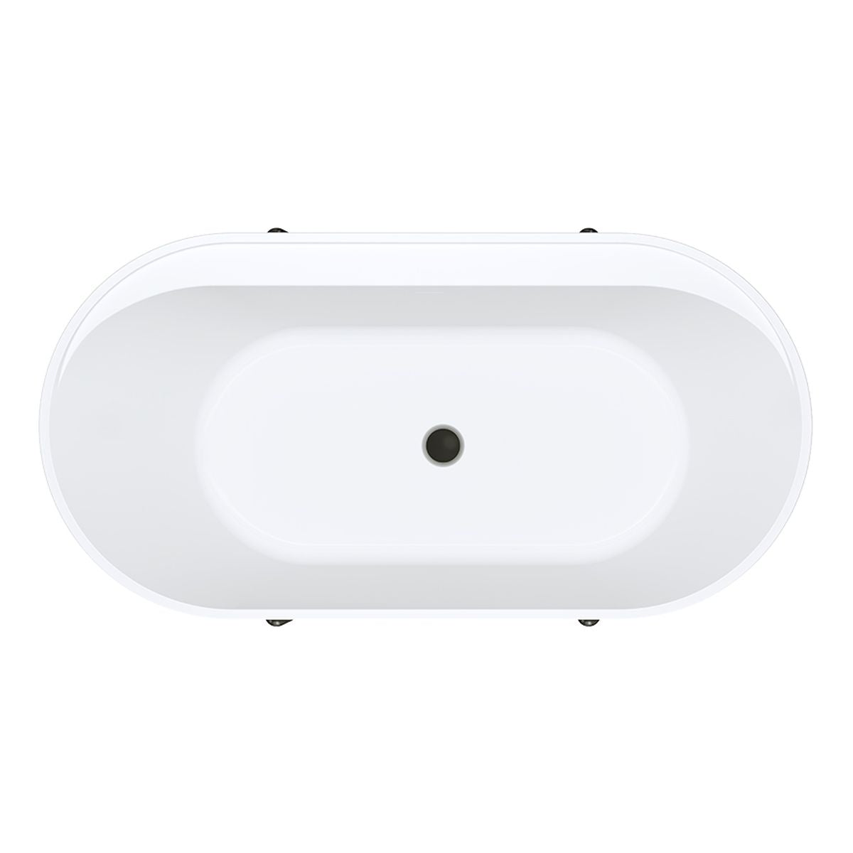 Fienza Aluca Freestanding Bath, 1500mm Matte Rouge with Matte Black Legs with Overflow