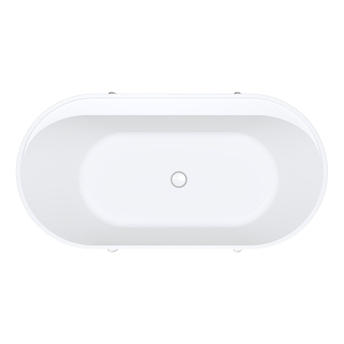 Fienza Aluca Freestanding Bath, 1500mm Matte Rouge with Chrome Legs with Overflow
