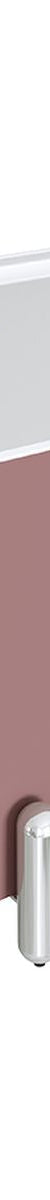 Fienza Aluca Freestanding Bath, 1500mm Matte Rouge with Chrome Legs with Overflow