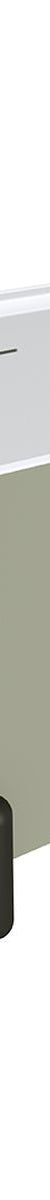 Fienza Aluca Freestanding Bath, 1700mm Matte Olive with Matte Black Legs with Overflow