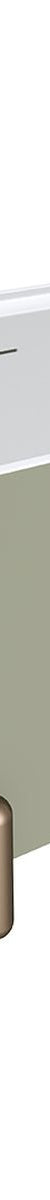 Fienza Aluca Freestanding Bath, 1700mm Matte Olive with Brushed Copper Legs with Overflow