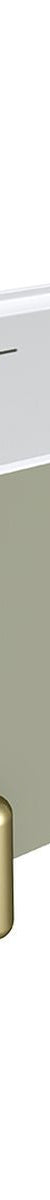 Fienza Aluca Freestanding Bath, 1700mm Matte Olive with Urban Brass Legs with Overflow