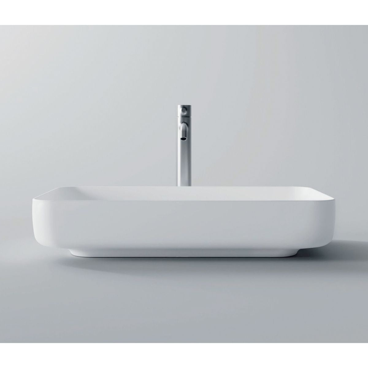 Studio Bagno Form Rectangle Bench Basin - Gloss White
