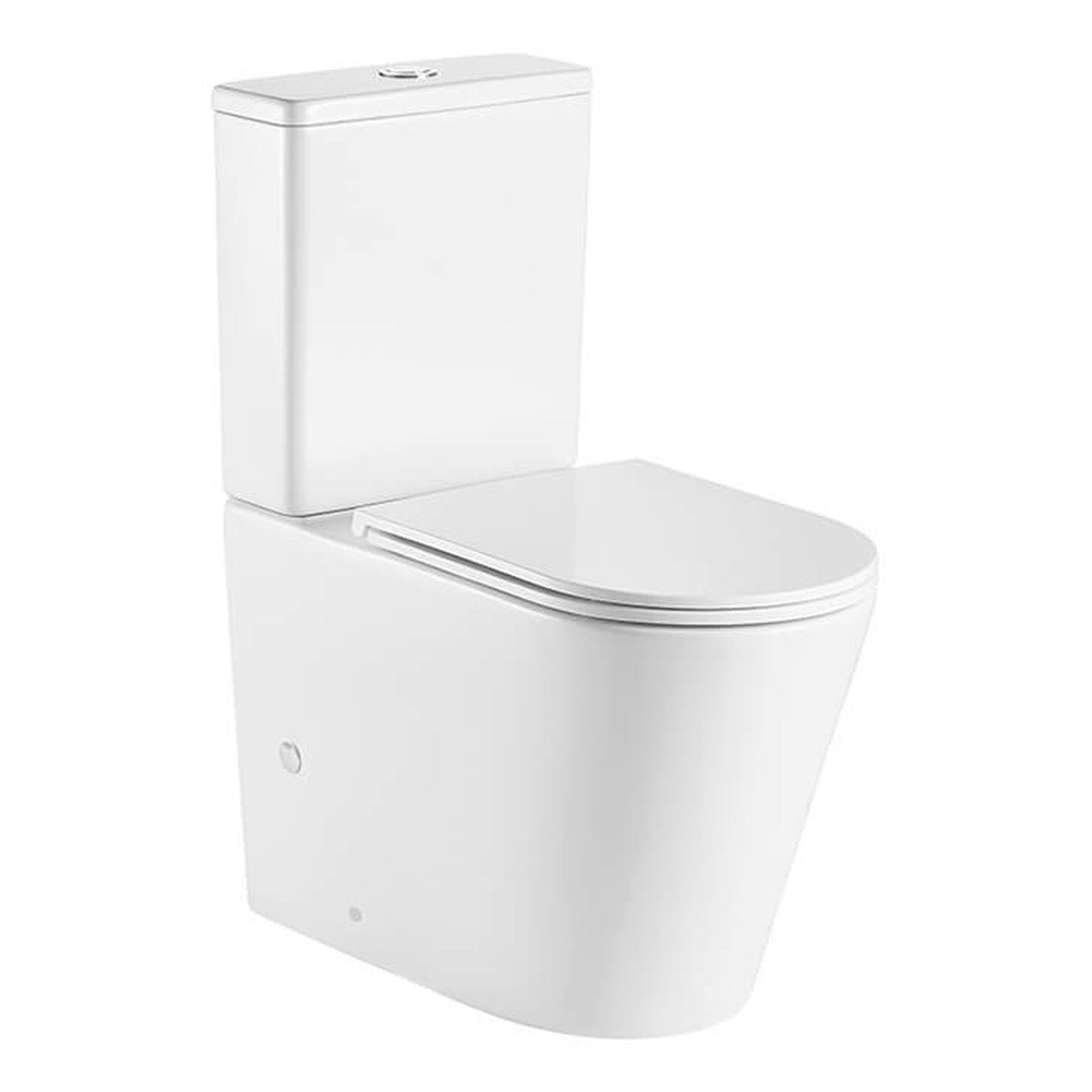 Fino WhisperFlush Gloss White Close Coupled Back to Wall Toilet Suite with Thin Seat