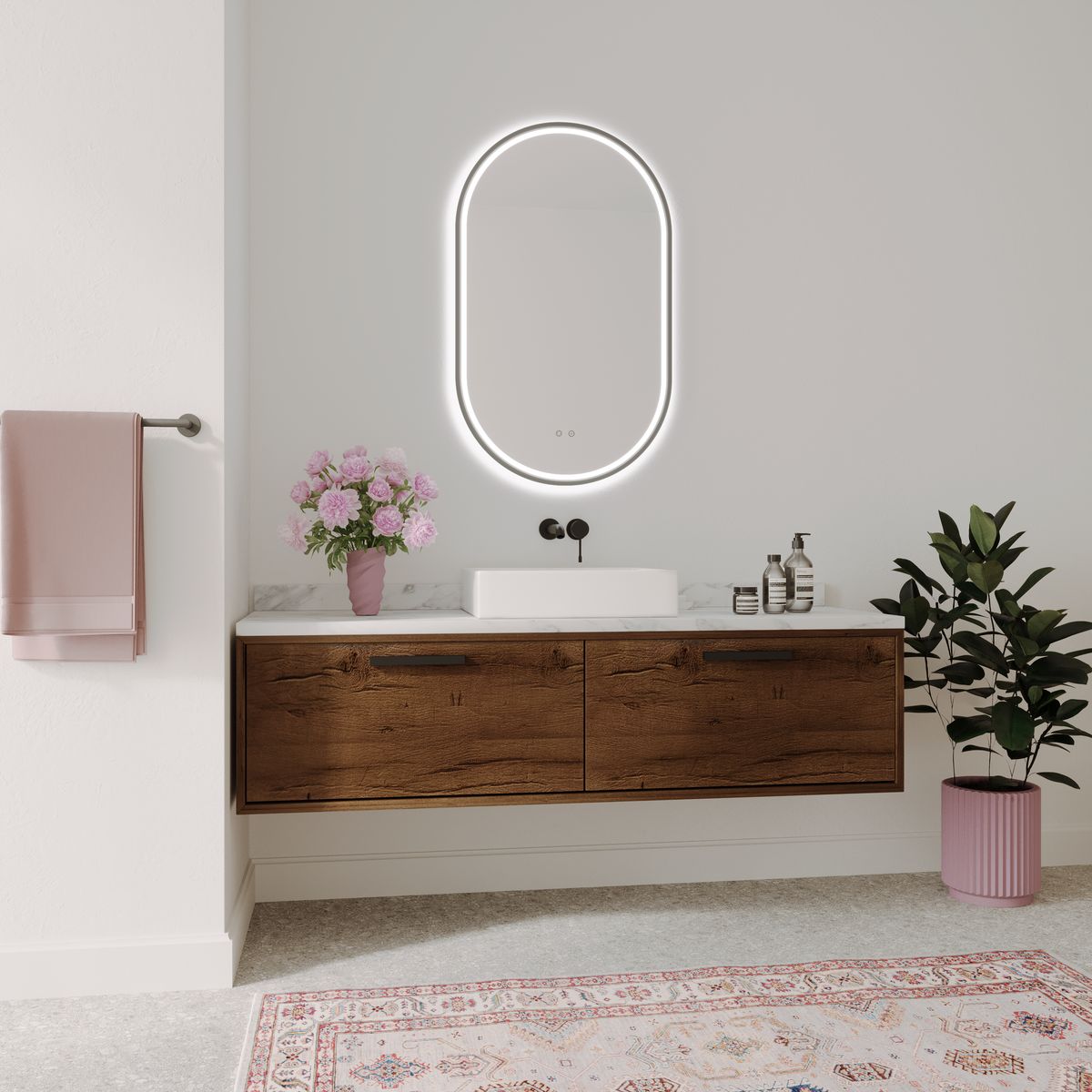 Gatsby 600 LED Mirror with Dimester - Frameless
