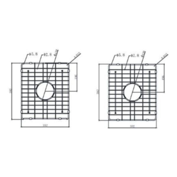 Meir Lavello Protection Grid For MKSP-D1160440D (2pcs), Shadow