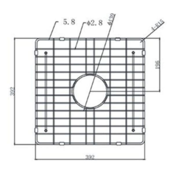 Meir Lavello Protection Grid For MKSP-S840440D, Shadow
