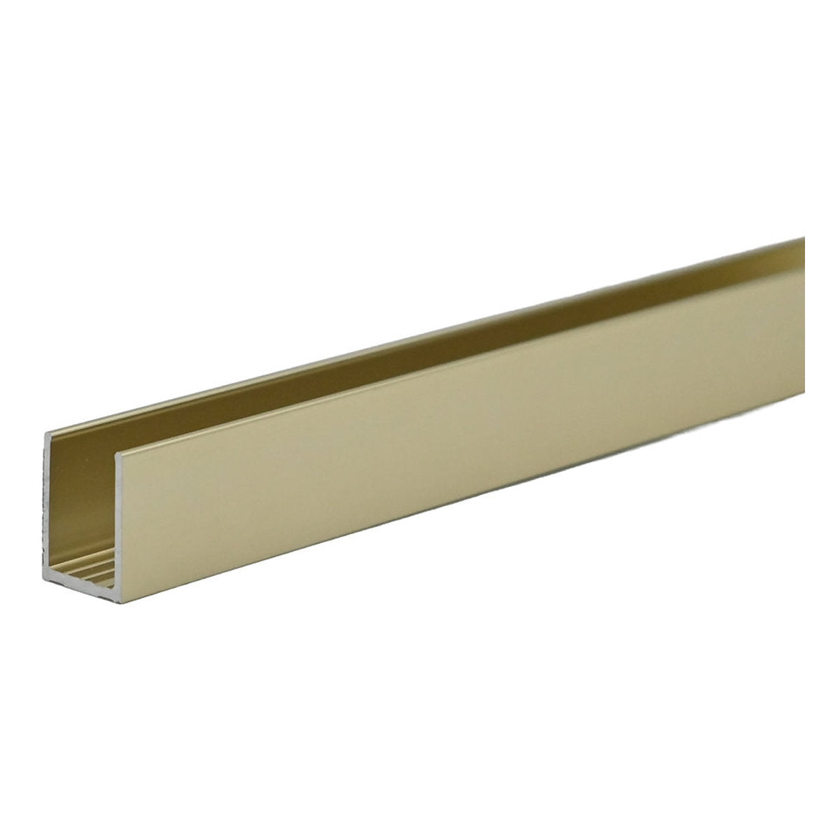 Fienza Wall Channel For Fixed Frameless Glass Shower Panel, Brushed Gold