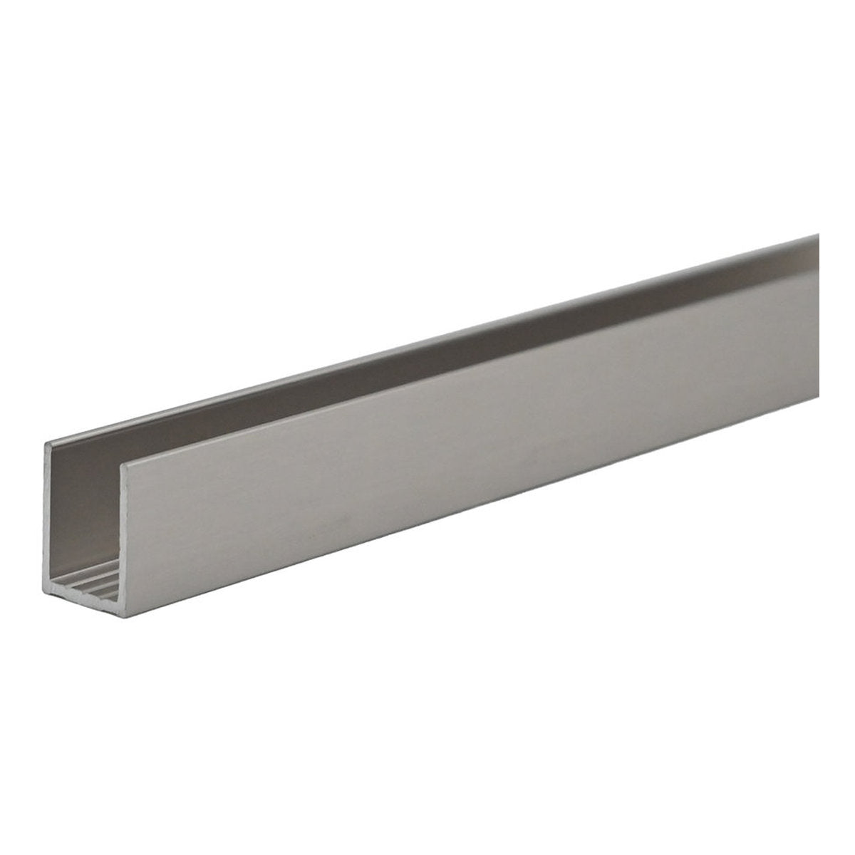 Fienza Wall Channel For Fixed Frameless Glass Shower Panel, Brushed Nickel