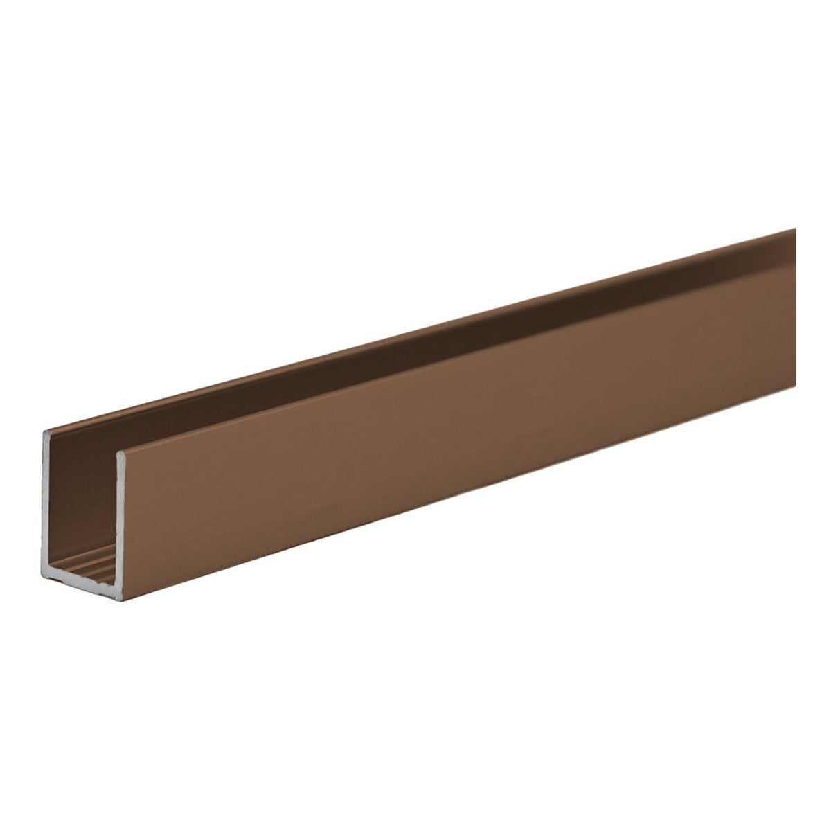 Fienza Wall Channel For Fixed Frameless Glass Shower Panel, Brushed Copper