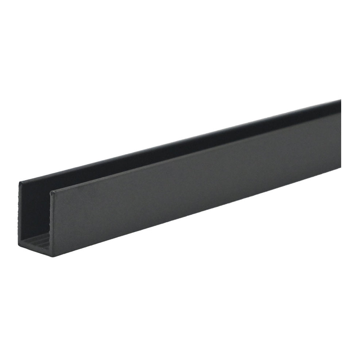 Fienza Wall Channel For Fixed Frameless Glass Shower Panel, Gun Metal