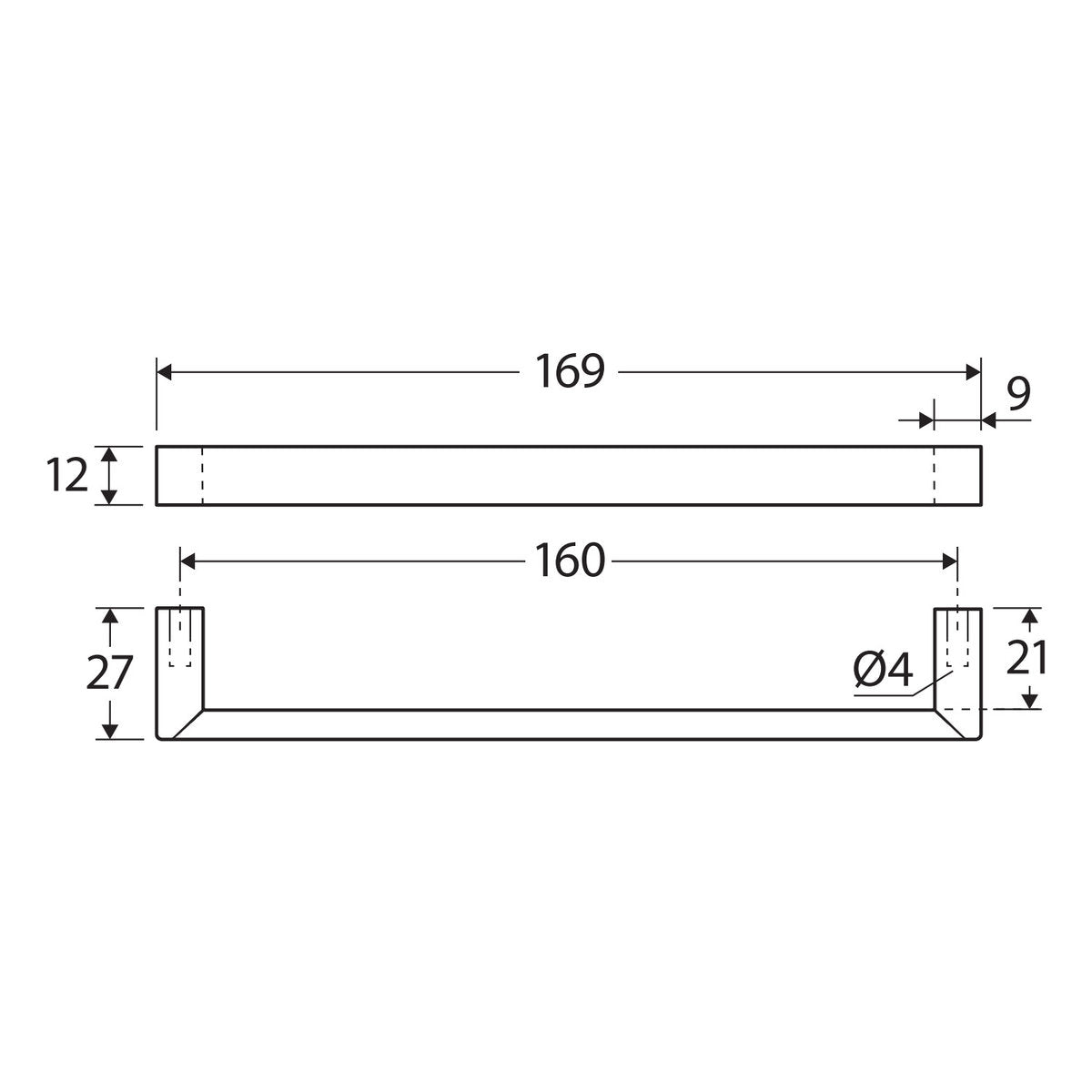 Fienza Dallas 160mm Handle, Brushed Nickel