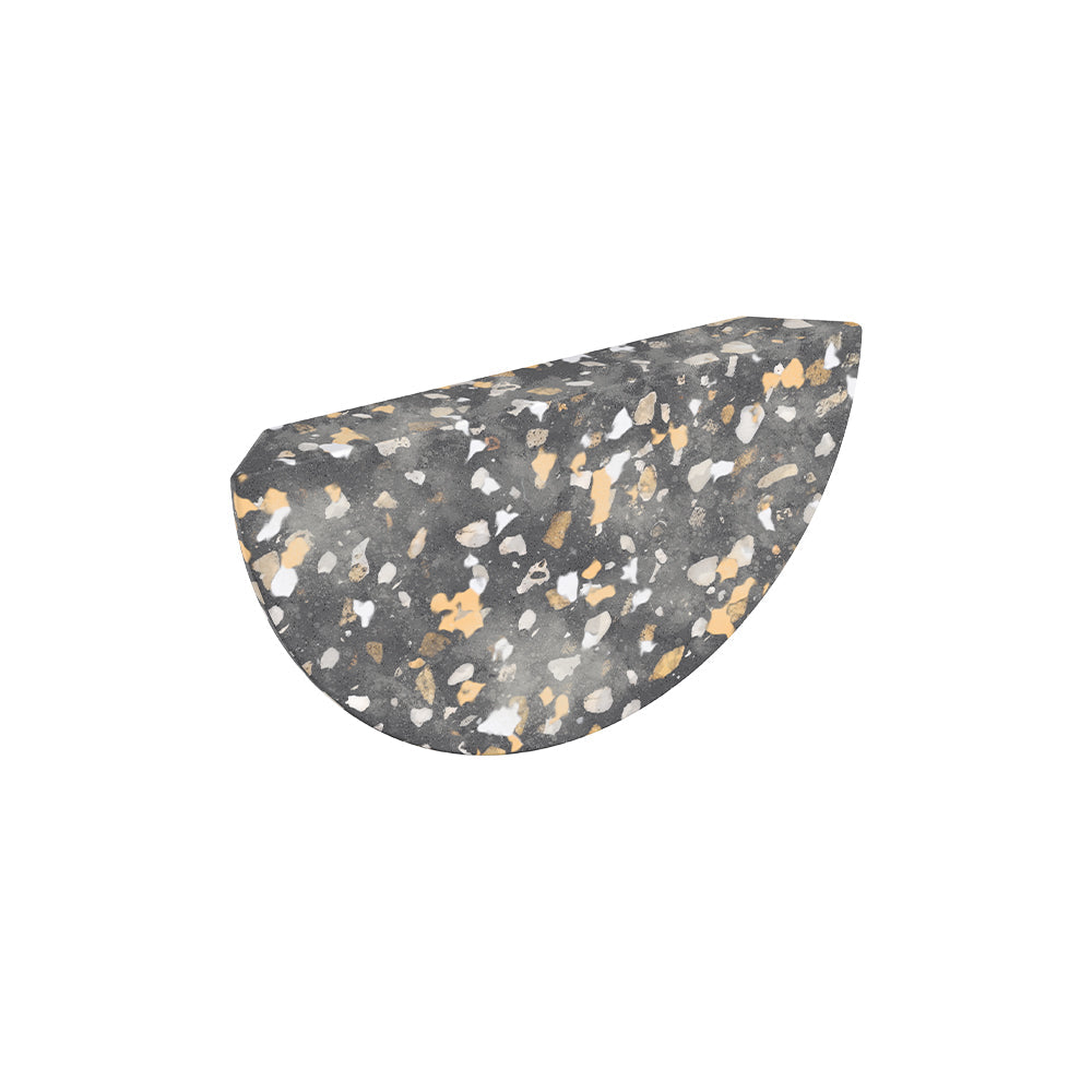 Crescent Concrete Handle, Lunar Terrazzo