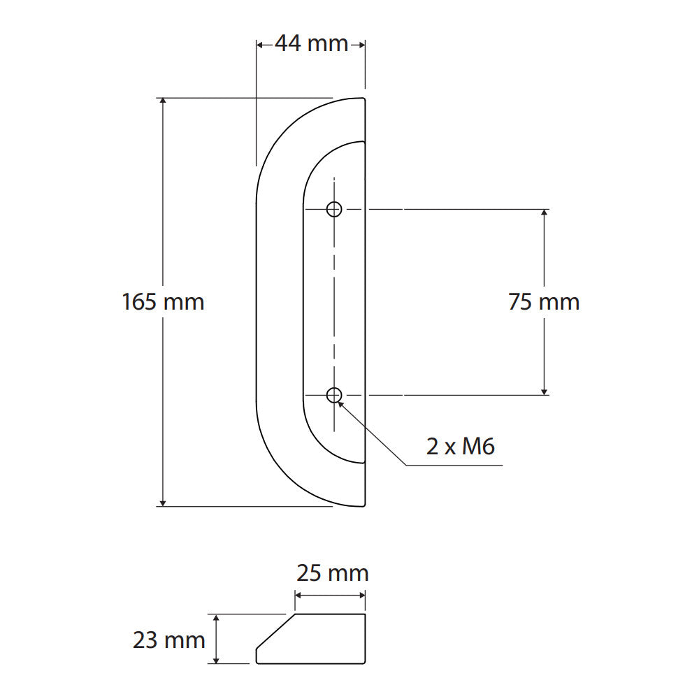 Edge 165mm Concrete Handle, Sage