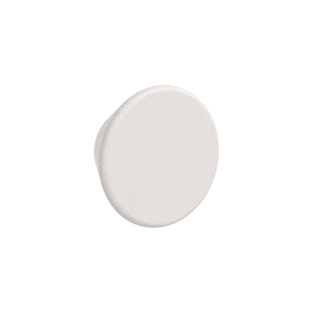 Round Concrete Knob Handle, Vanilla