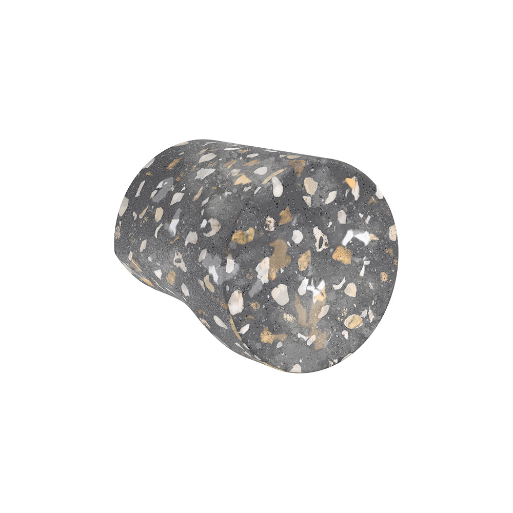 Kaya Concrete Knob Handle, Lunar Terrazzo