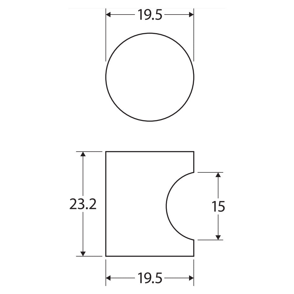 Kaya Point Knob, Matte White