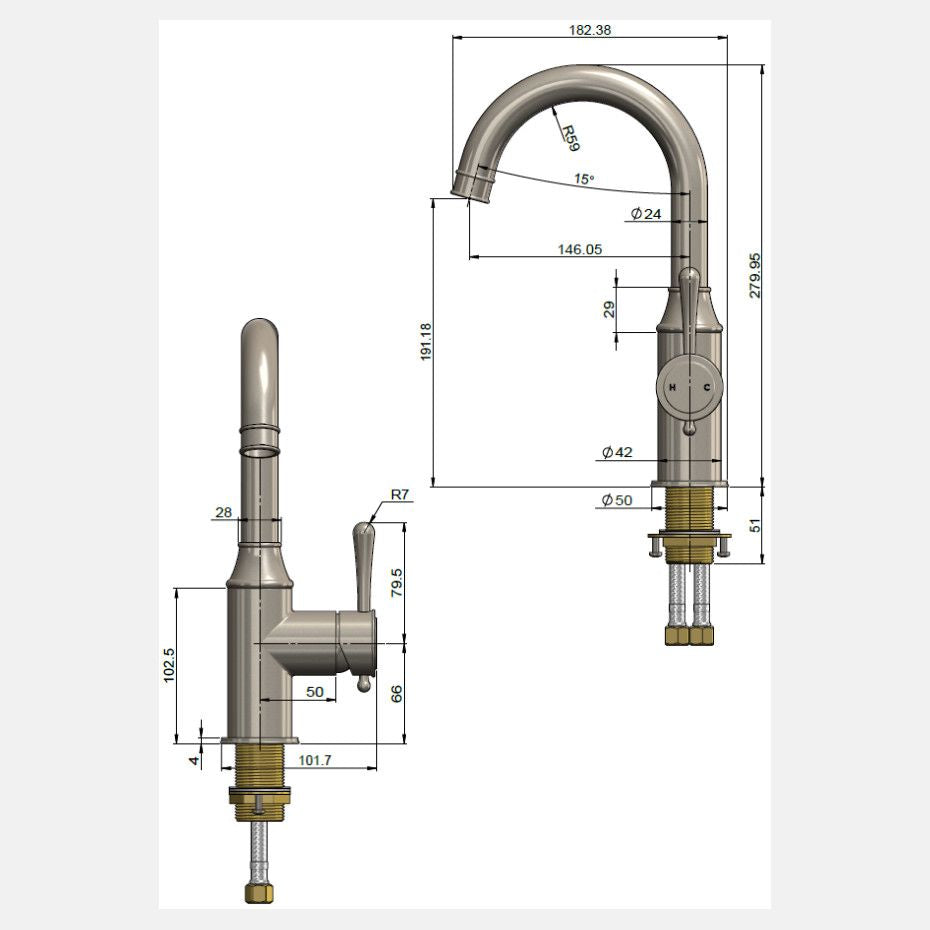 Harrington Tall Basin Mixer