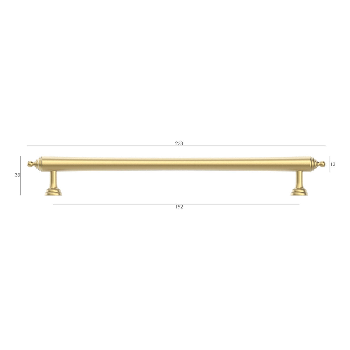 Otti Heirloom - Brushed Brass 192/233mm Handle