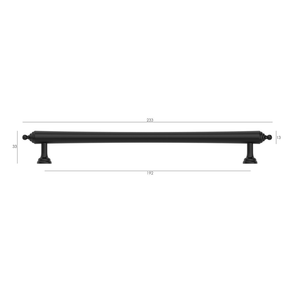 Otti Heirloom - Matte Black 192/233mm Handle