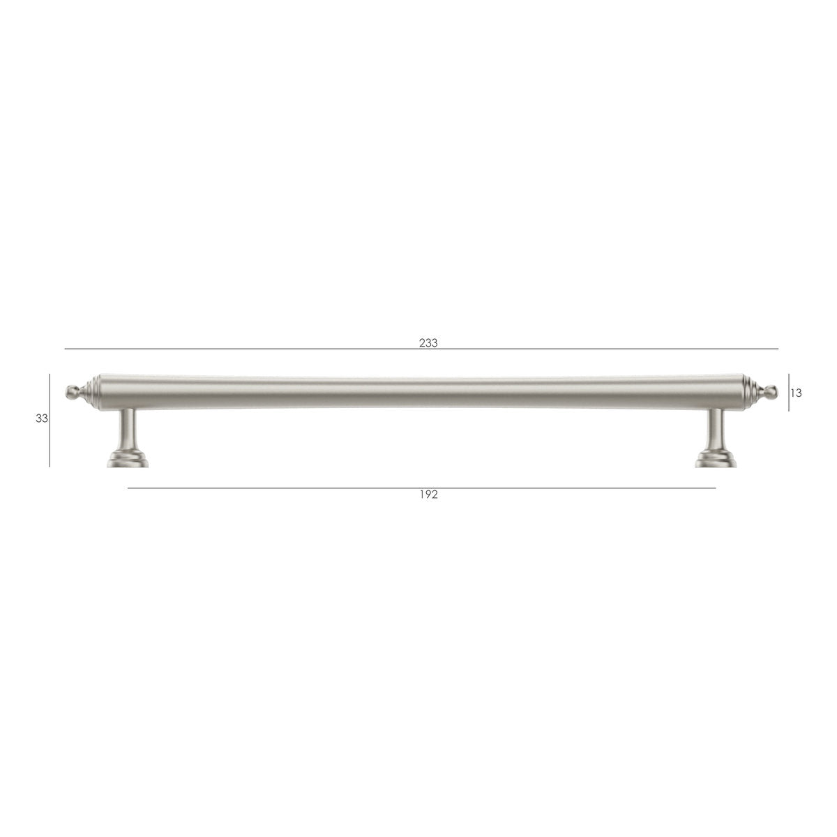 Otti Heirloom - Brushed Nickel 192/233mm Handle
