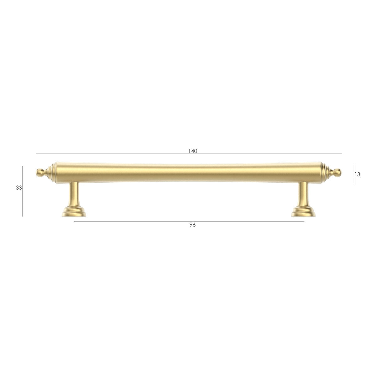 Otti Heirloom - Brushed Brass 96/140mm Handle