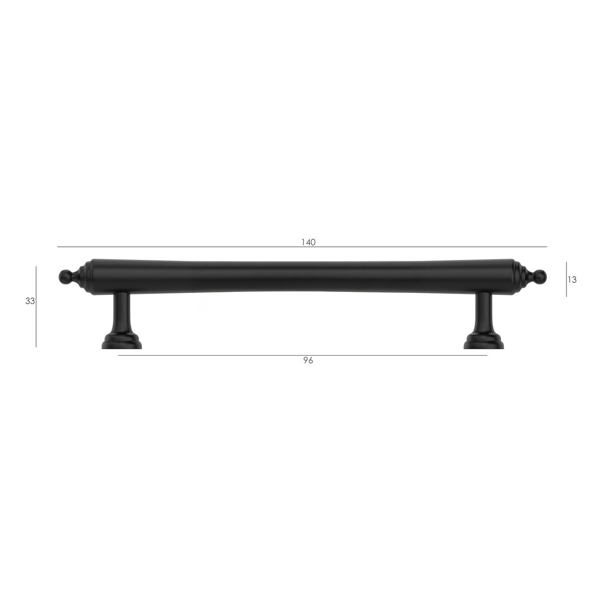 Otti Heirloom - Matte Black 96/140mm Handle