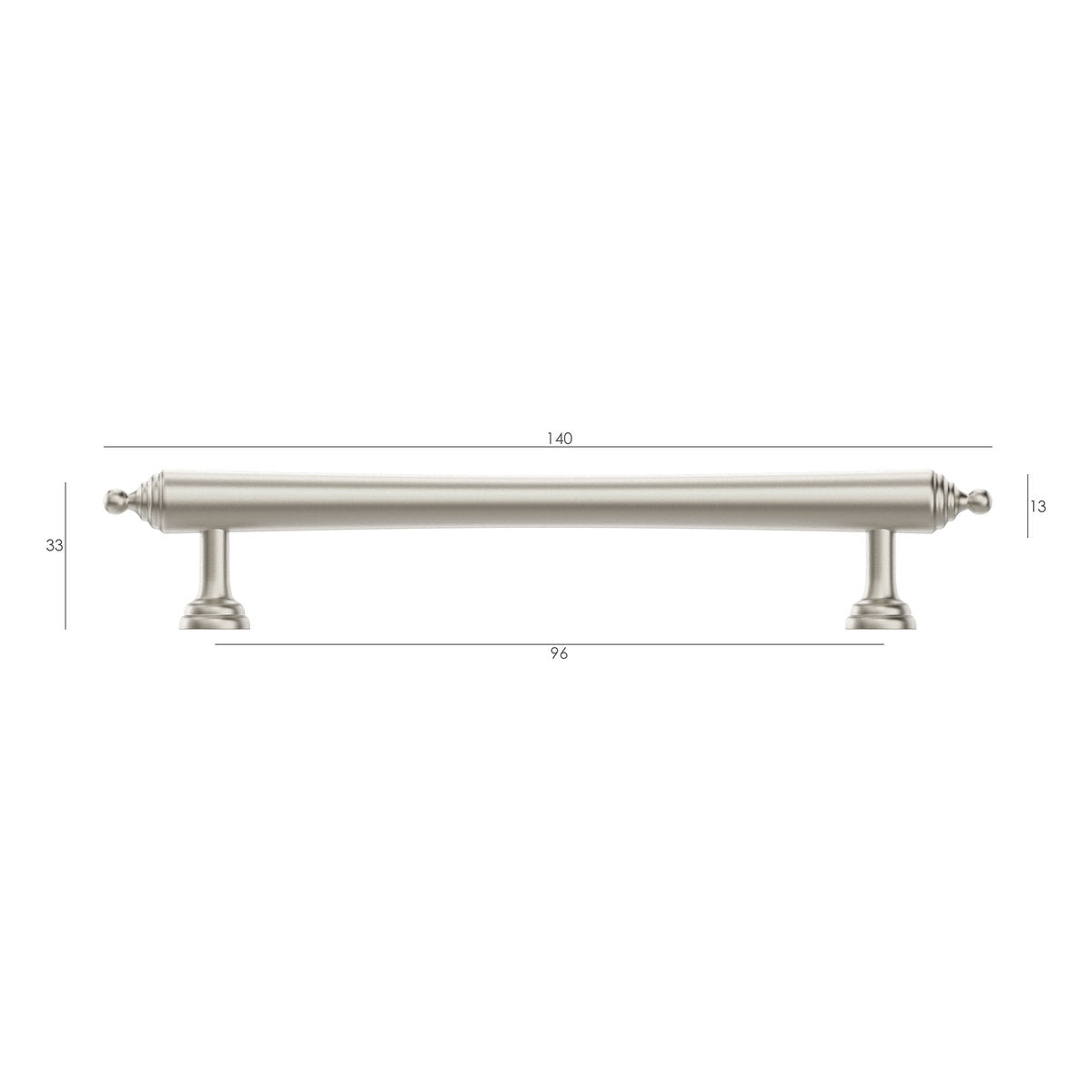 Otti Heirloom - Brushed Nickel 96/140mm Handle