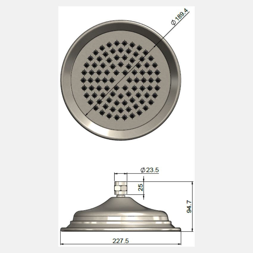 Harrington Shower Head 200mm