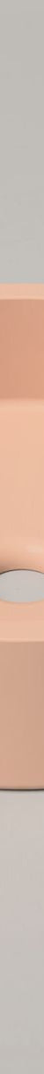 Nood Surface Mount Hoop Basin in Pastel Peach