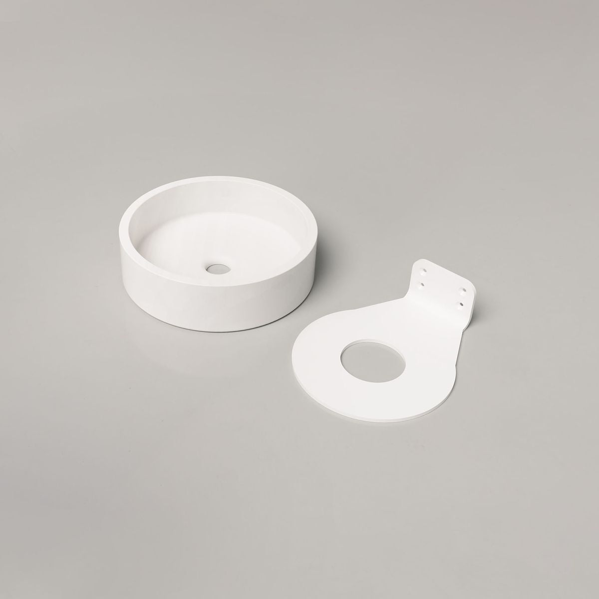 Nood Wall Mount Hoop Basin in Ivory