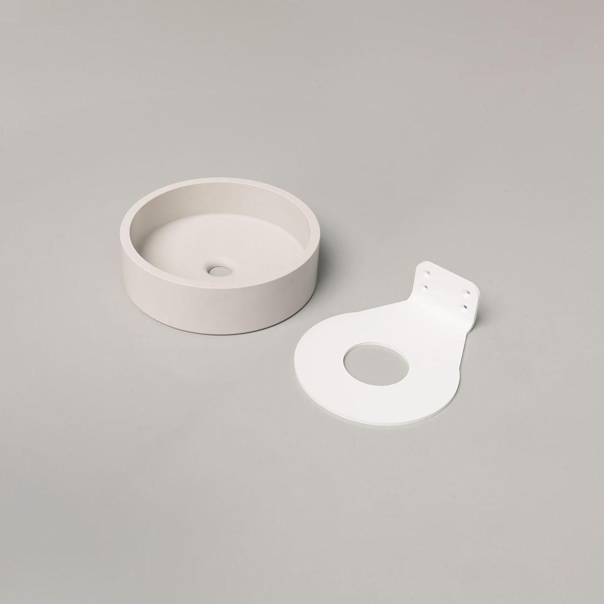 Nood Wall Mount Hoop Basin in Morning Mist
