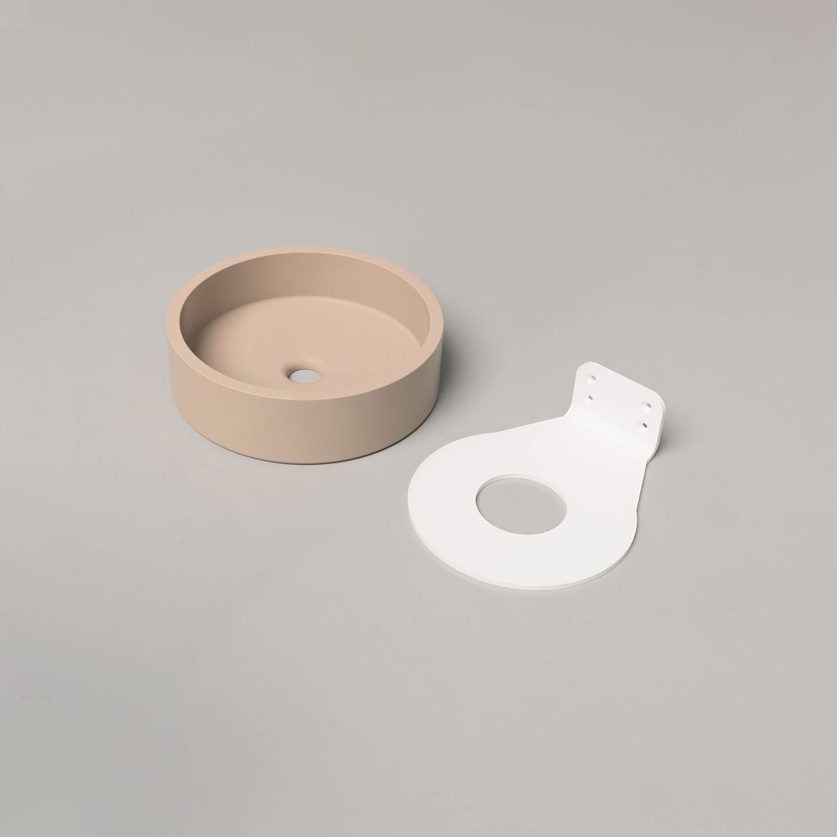 Nood Wall Mount Hoop Basin in Mushroom