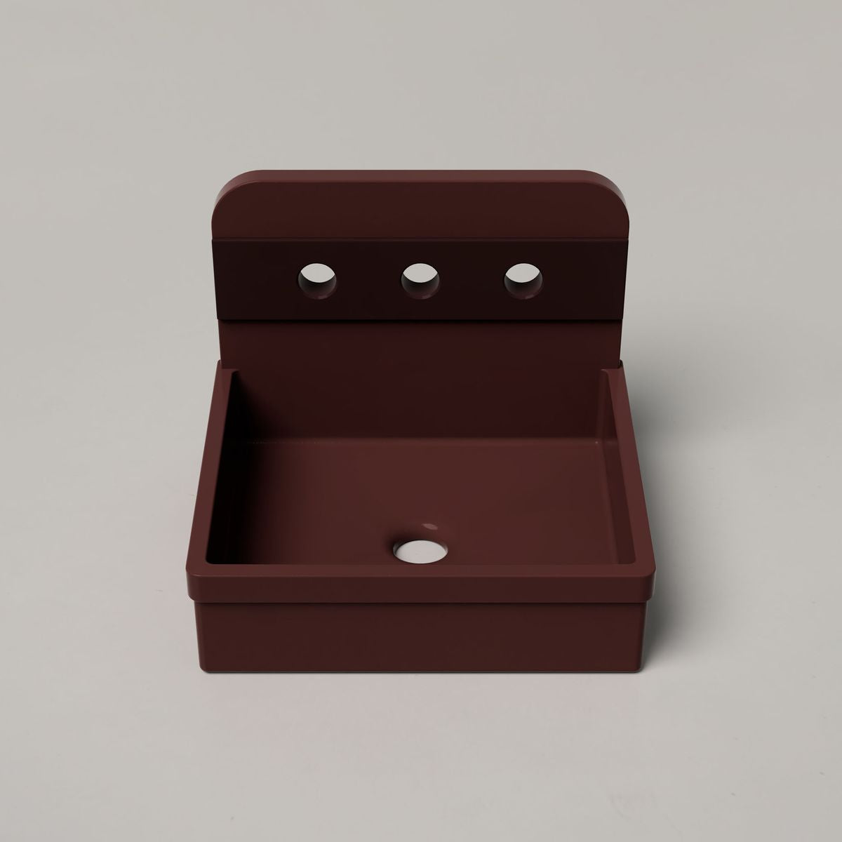 Nood Surface Mount Herbert Basin in Two Tone in Clay