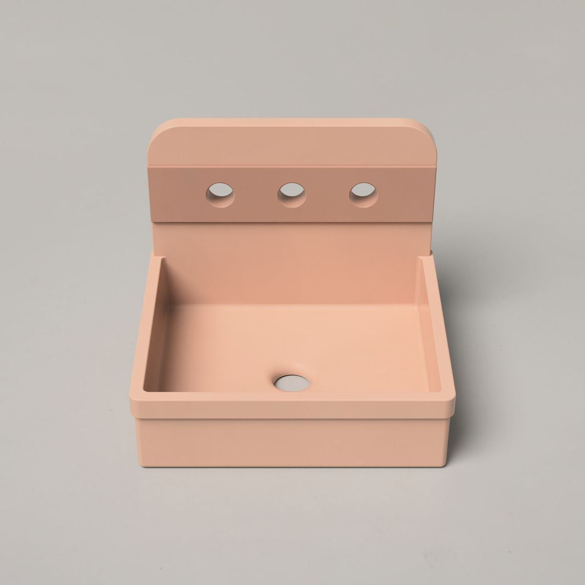 Nood Surface Mount Herbert Basin in Two Tone in Pastel Peach