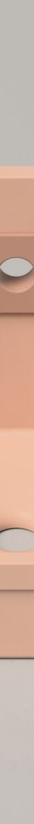 Nood Surface Mount Herbert Basin in Two Tone in Pastel Peach