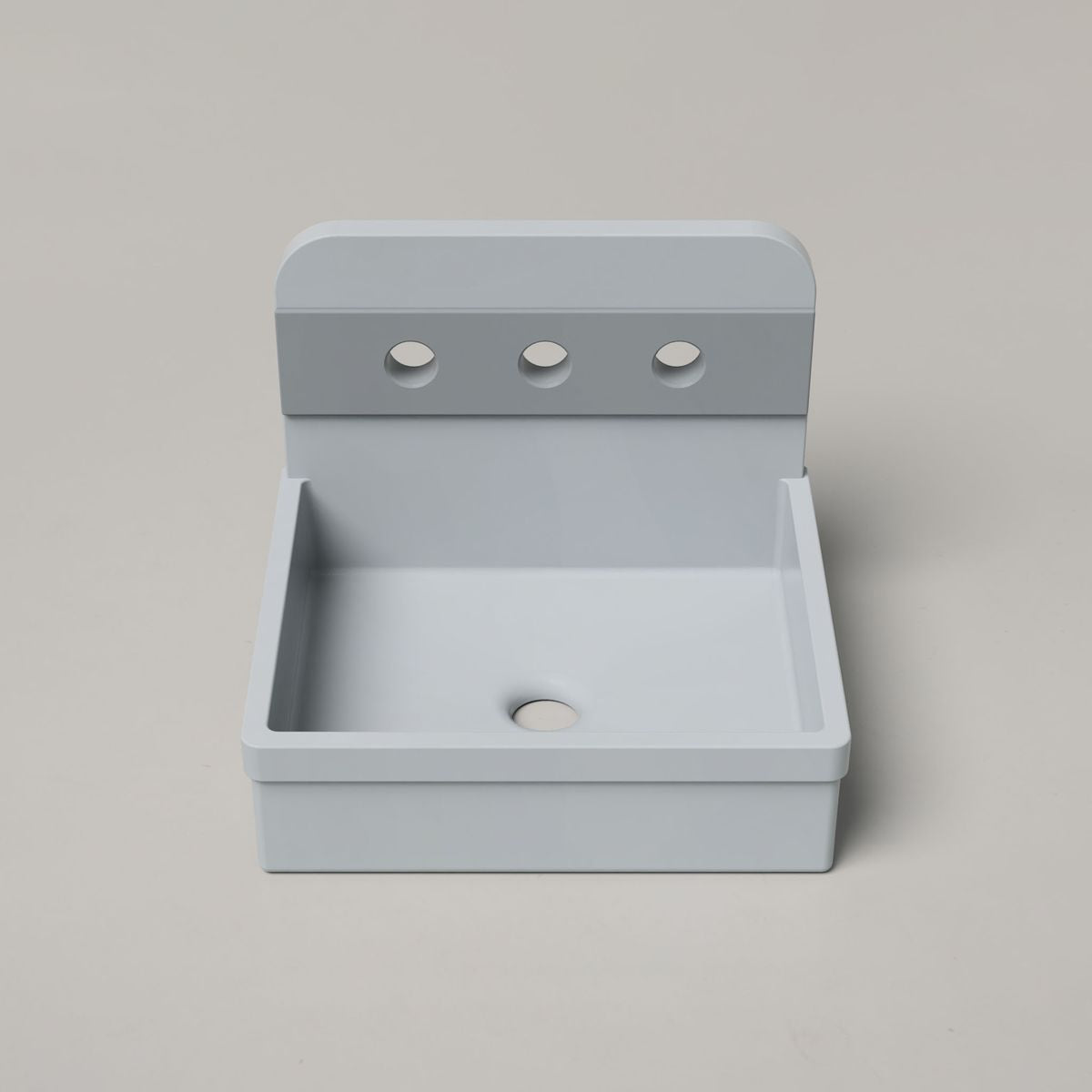 Nood Surface Mount Herbert Basin in Two Tone in Powder Blue